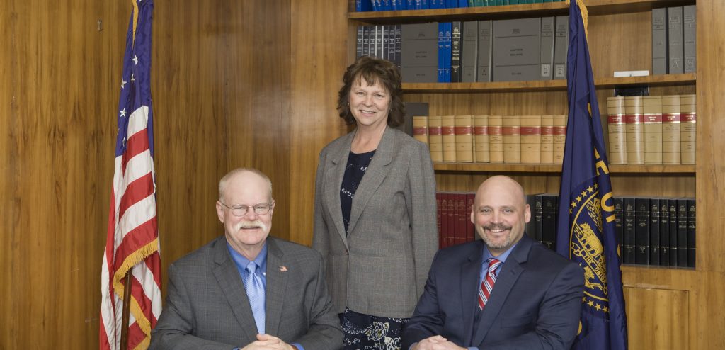 Photo of Union County Commissioners Paul Anderes, Donna Beverage, and Matt Scarfo