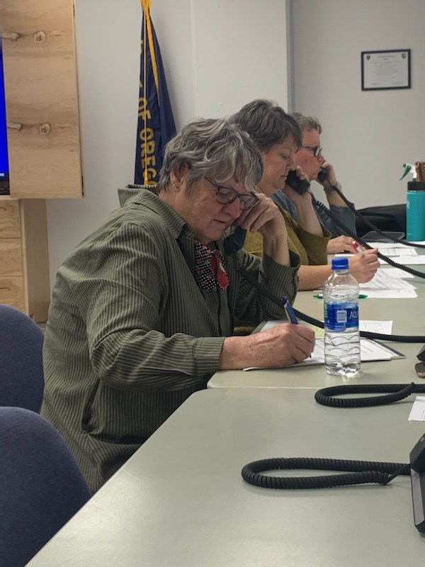 Image of volunteers in the Emergency Operations Center